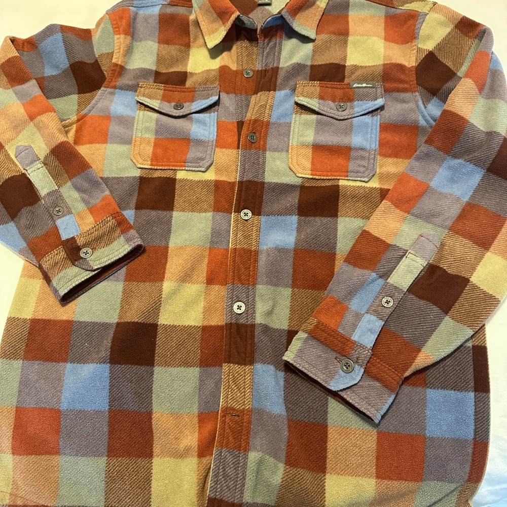 Eddie Bauer Multicolor Plaid Men's Shirt